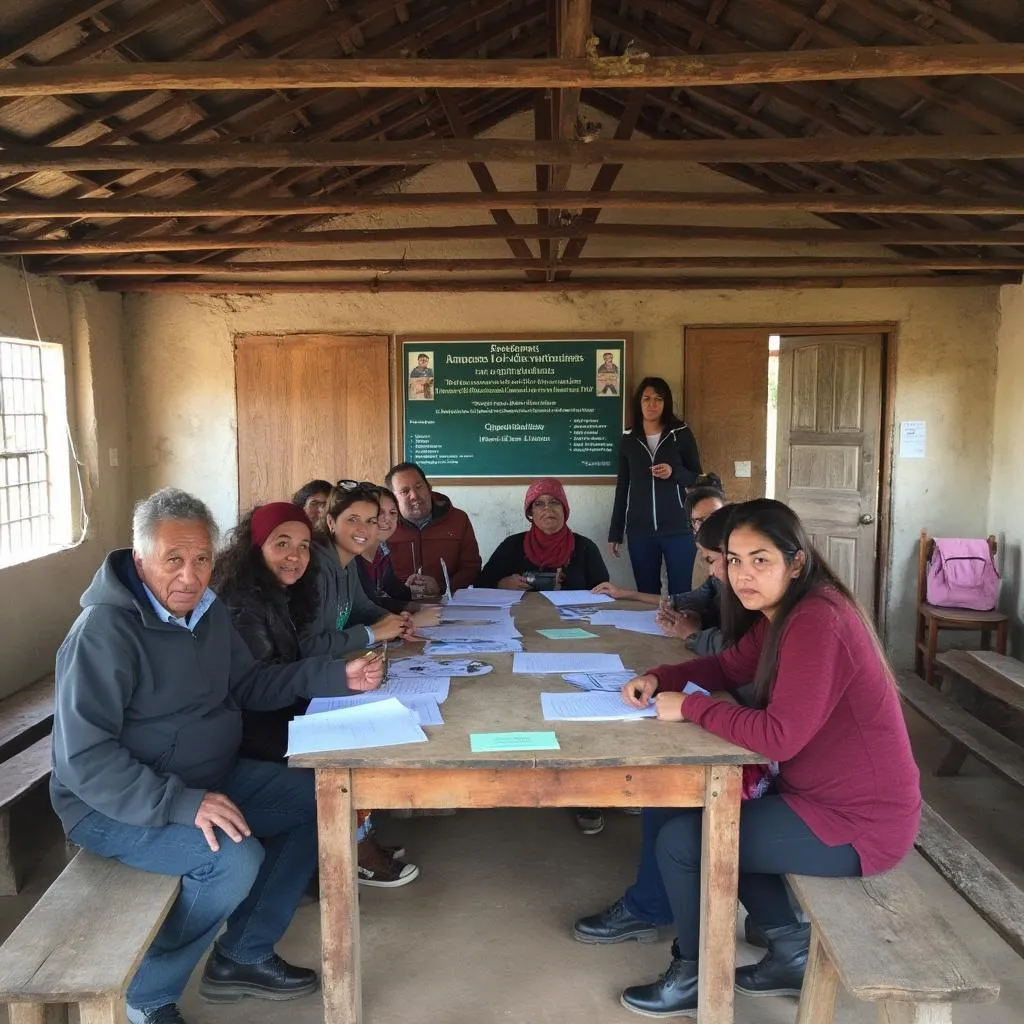 Taller financiero en comunidad rural